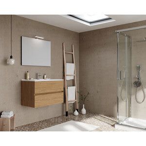 Mobile Bagno Easy 2C Sospeso 80 Rovere Naturale