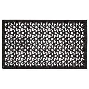 Zerbino Stellato Nero con Bordo 40x70 cm