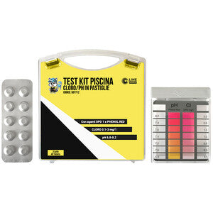 Test Kit Piscina Cloro e pH in Pastiglie 20+20 Reagenti