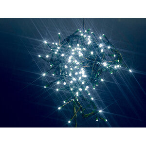 Catena Luminosa a Batteria 60 Led Bianco Freddo Con Giochi Luce