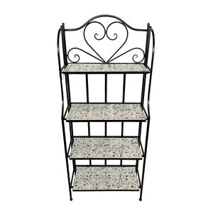Scaffale Mosaico Lille 4 Ripiani 57X27Xh133 Cm