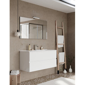 Mobile Bagno Easy 2C Sospeso 100 Bianco Lucido