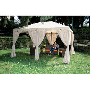 Gazebo in Acciaio Armonia 3x4 m Doppio Tetto Air-Vent