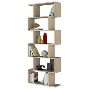 Libreria Athena 5 Vani 80x25x192 Cm Rovere Canadian
