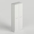 Laundry Mobile Portascope 71x38xH182 cm Bianco Frassino