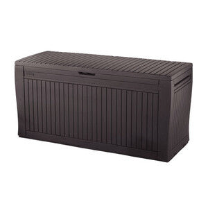 Cassapanca Keter Comfy Effetto Legno 270L Brown