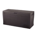 Cassapanca Keter Comfy Effetto Legno 270L Brown