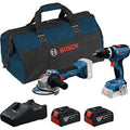 Bosch Kit Trapano a Percussione GSB 18V-65 65Nm + Smerigliatrice GWS 18V-8 125mm