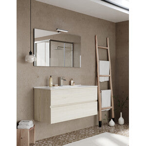 Mobile Bagno Easy 2C Sospeso 100 Rovere Ghiaccio