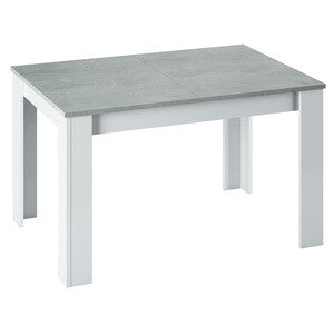 Kit Tavolo Kendra 140/190x90xH78 Bianco Cemento