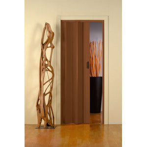 Porta A Soffietto Monica 83x214 Cm Noce PVC Stabilizzato