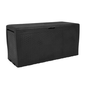 Cassapanca Keter Samoa Effetto Rattan 270L Grafite