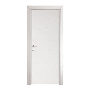 Porta Microtec 70x210 cm Frassino Bianco con Telaio MDF e Coprifili Telescopici