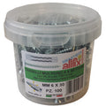 Allfix Tasselli Con Vite F4 8X40 Mm Nylon 4 Settori Confezione 50+50 Pezzi