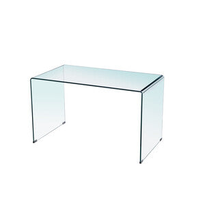 Scrivania In Vetro Trasparente 126X70X74 Cm  2PZ