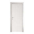 Porta Microtec 90x210 cm Frassino Bianco con Telaio MDF e Coprifili Telescopici
