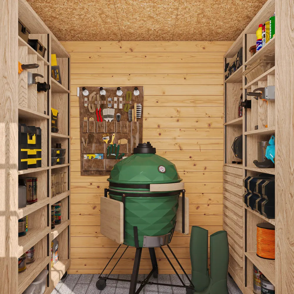 Casetta Da Giardino In Legno Con Pavimento 200x200 Cm 4 Mq Blockhouse