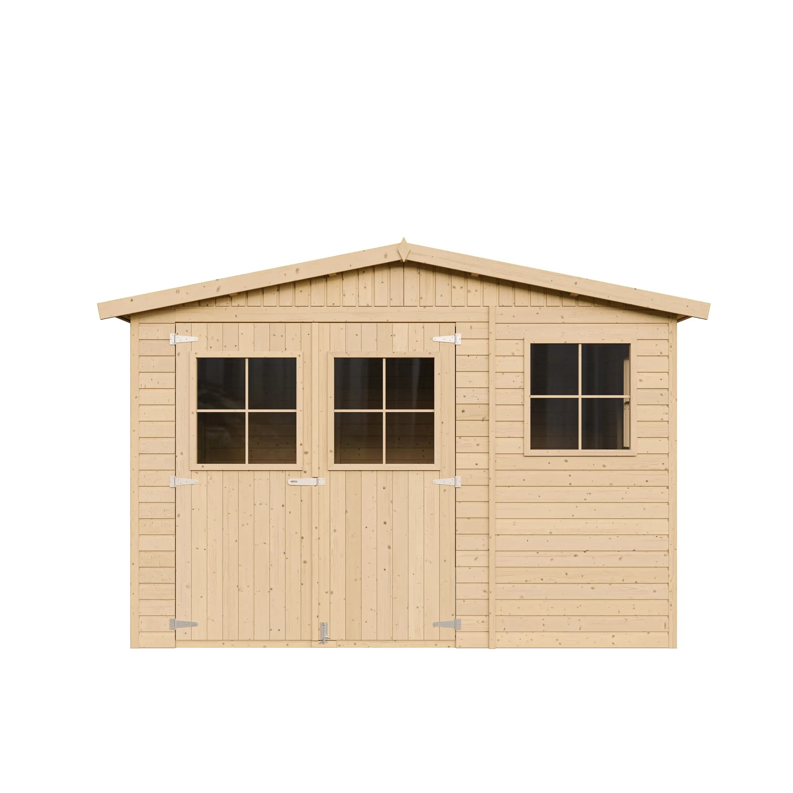 Casetta da giardino in legno CON PAVIMENTO – 303 x 297 cm – 9 m2