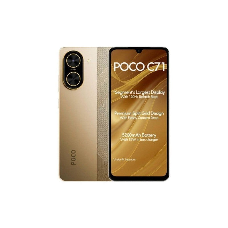 Xiaomi Poco C71 4/128GB Global Gold Con Alimentatore