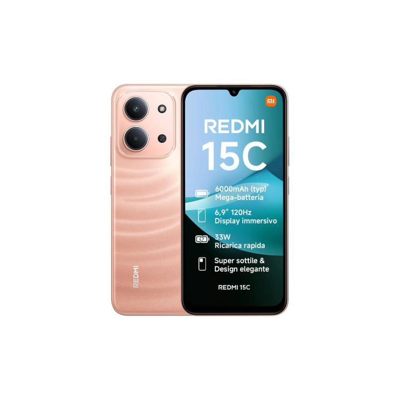 Xiaomi Redmi 15C 8GB+8GB 256GB Global Orange Con Alimentatore