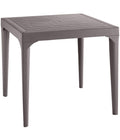 Tavolo da Giardino in Resina Malmo Tortora 80x80 cm H74