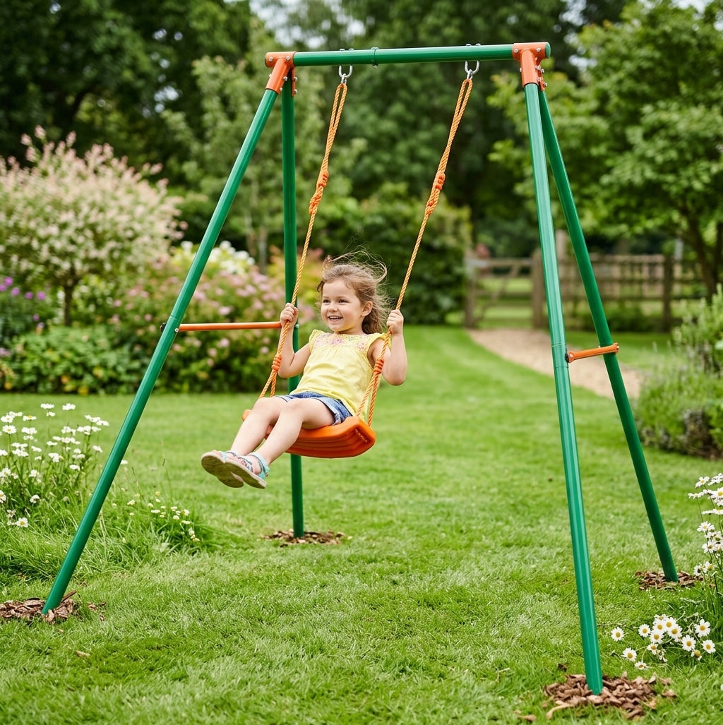 I Giardini del Re Altalena a 1 Tiro da Giardino per Bambini in Acciaio
