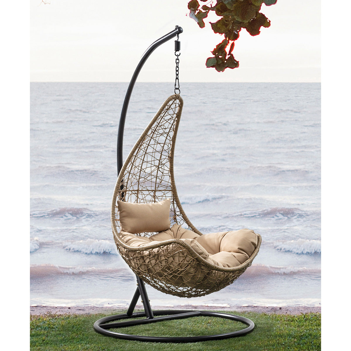 Art. CAP 55731 Poltrona Pensile Rattan 95x195h cm