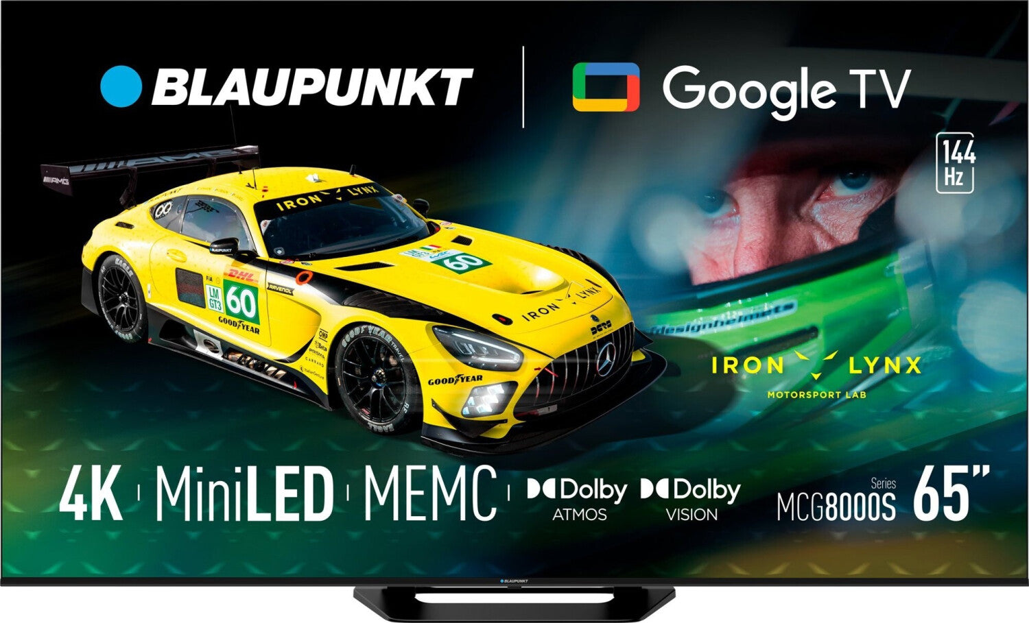 Blaupunkt 65MCG8000S Smart TV 65" Mini LED 4K Google TV Italia Black