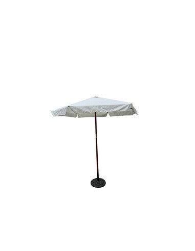 Ombrellone In Legno Palo 38mm Nauru D2,5m Bianco