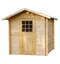 Casetta in Legno 206 x 176 x 218h cm Blockhaus con Vetri