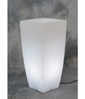 Vaso Stilo Square Bright 33x33x70cm Luce Bianca