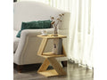 Tavolino laterale in legno - 30 x 30 x 50 cm - Rovere Zaffiro