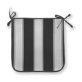 Cuscino Panarea 39x39x2 cm Rigato Antracite Confezione 4 Pezzi