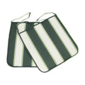 Cuscino Panarea 39x39x2 cm Rigato Verde Confezione 4 Pezzi
