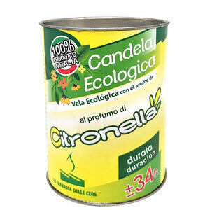 ART. CAP504911 CITRONELLA CANDELA ECO MADE IN ITALY 8X10 24pz