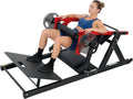 Macchina Hip Thrust Pedana Regolabile 270kg Rosso