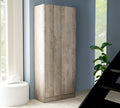 Armadio 2 Ante Rovere Platino 71x51,5x181h cm