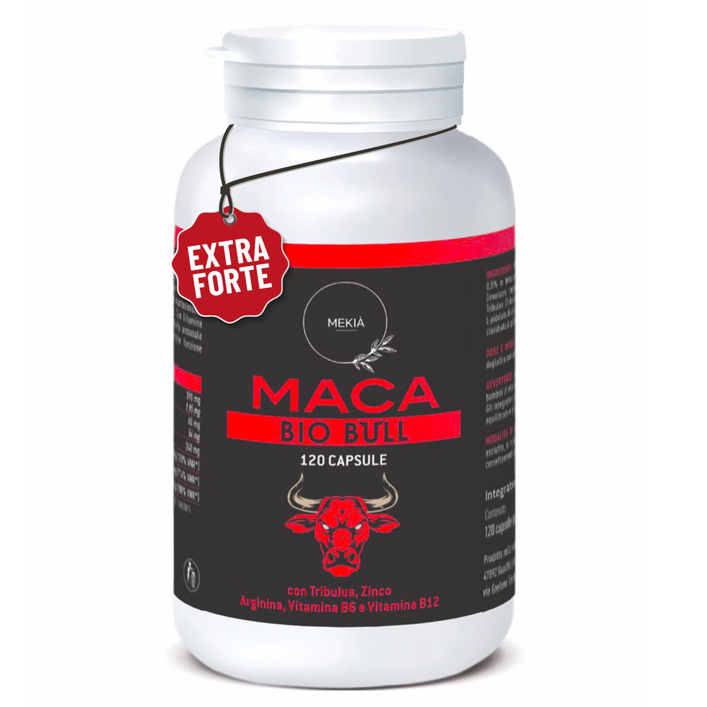 BioBull Maca Peruviana Integratore Uomo L-Arginina Tribulus Zinco Vitamina B6