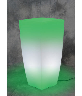 Vaso Stilo Square Bright 33x33xH70 cm Luce Verde