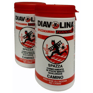 ART. CAP20727 SPAZZA CAMINO CARBONE LEGNA DIAVOLINA 15000 12PZ