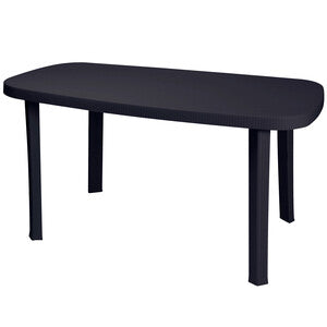 Tavolo da Giardino Otello 136x82 cm H72 Antracite