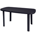 Tavolo da Giardino Otello 136x82 cm H72 Antracite