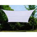 Tenda a Vela Ombreggiante Quadrata 5x5 m in Poliestere - Bianco