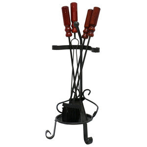 ART. CAP50411 SET CAMINO ACCIAIO VERNICIATO ALSAZIA 1096