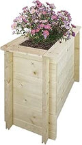 Fioriera in Legno 38x118xH57cm Timbela M614