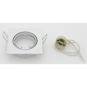 ART. CAP83844 FARETTO QUADRATO INCAS ORIENTAB LED GU10 BIANCO 10PZ