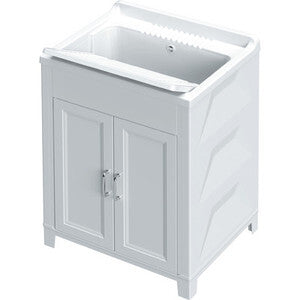 ART. CAP7793 KIT LAVATOIO RESINA ANTIACIDO 60X50 CM BIANCO