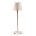 ART. CAP507191 LAMPADA LED RICARICABILE DA TAVOLO AURORA BEGE 12pz