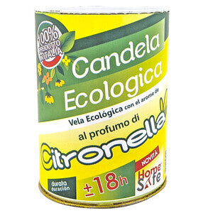 ART. CAP504910 CITRONELLA CANDELA ECO MADE IN ITALY 6X8 30pz