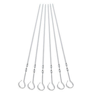 Spiedini per Barbecue 35 cm Inox AISI430 6 Pezzi